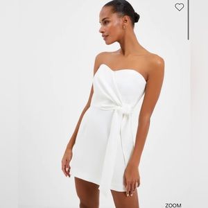 French Connection White Tie Side Dress. Size XS.